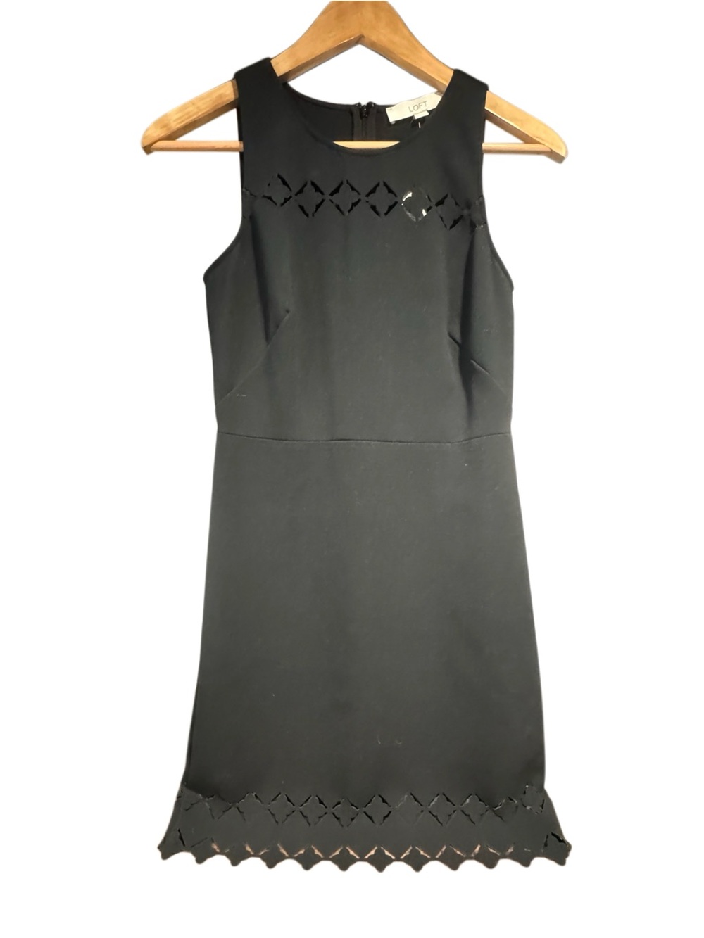 NWT LOFT Black Classic Black Mini Dress